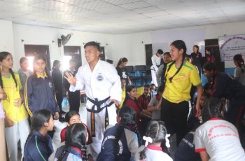 Taekwon-Do Self defense Course for Girls  at Syanja, Nepal .